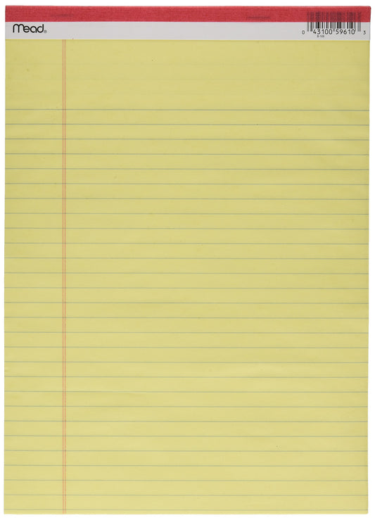 Yellow Legal Pad, 8.5 x 11-In., 50-Ct.