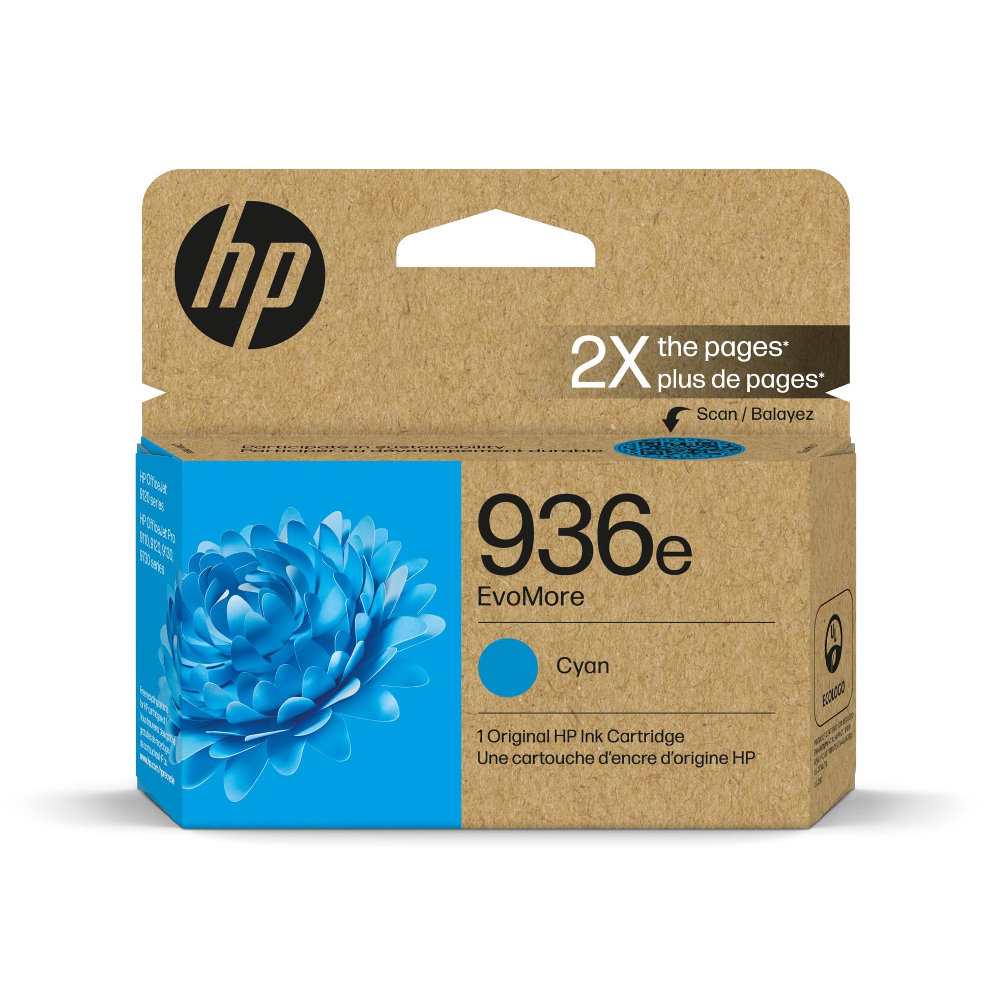 HP 936e Cyan EvoMore Ink Cartridge 4S6V3LN