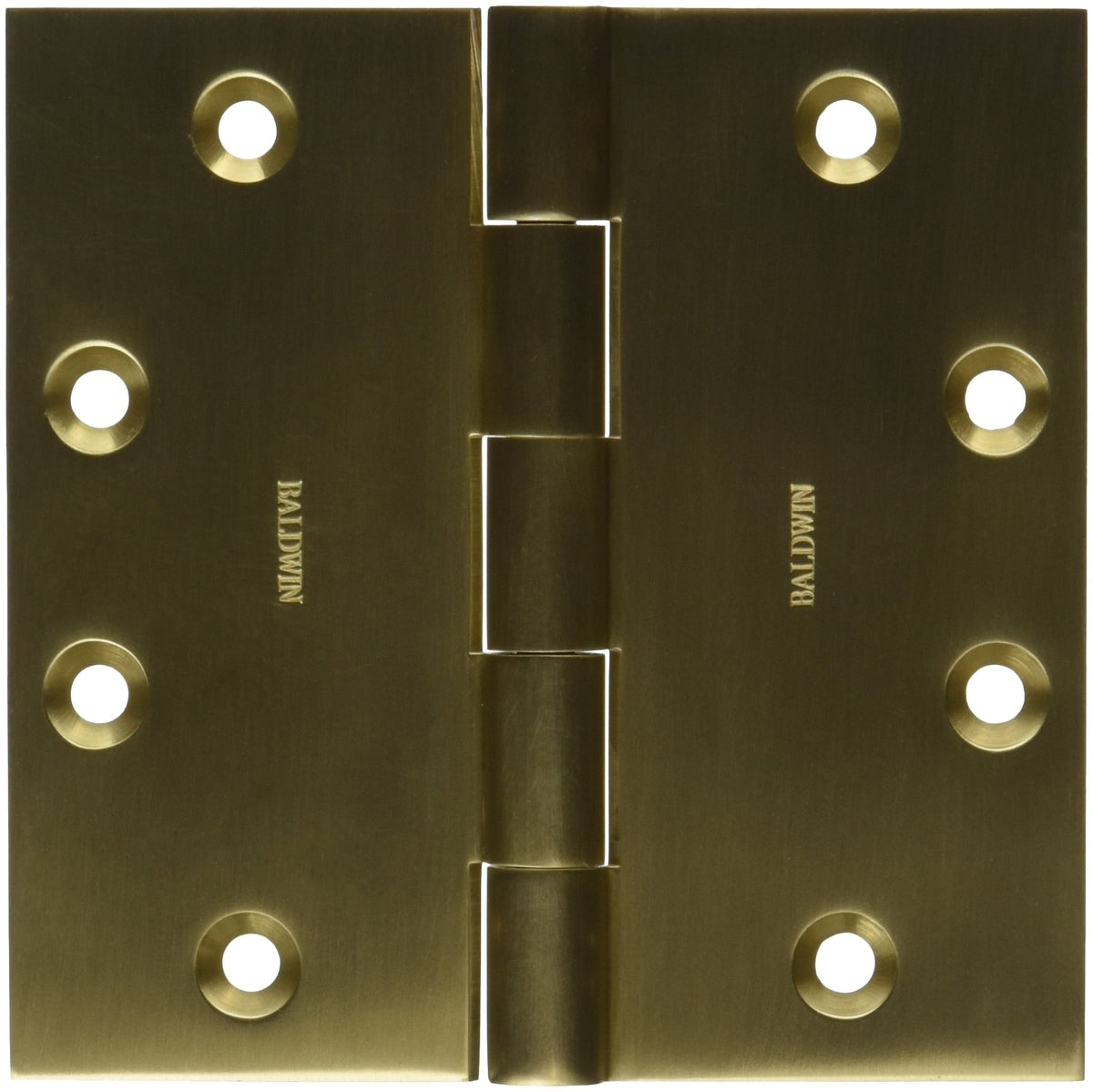 Baldwin 1045033I Square Mortise Hinge, Vintage Brass