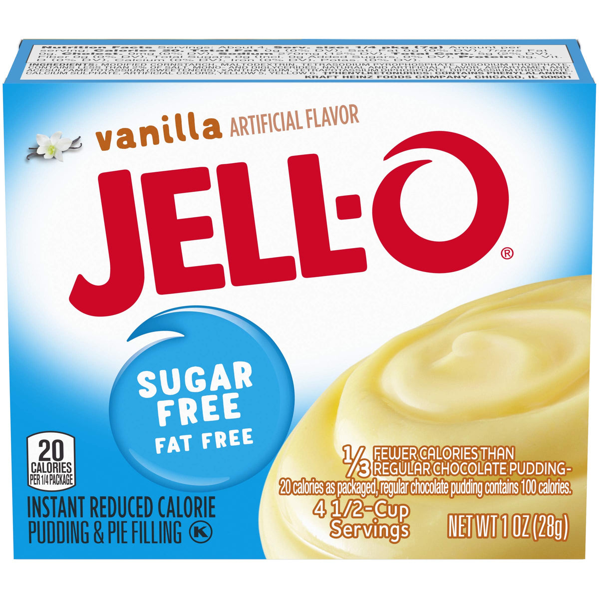Jell-O Vanilla Sugar-Free Instant Pudding 1 oz