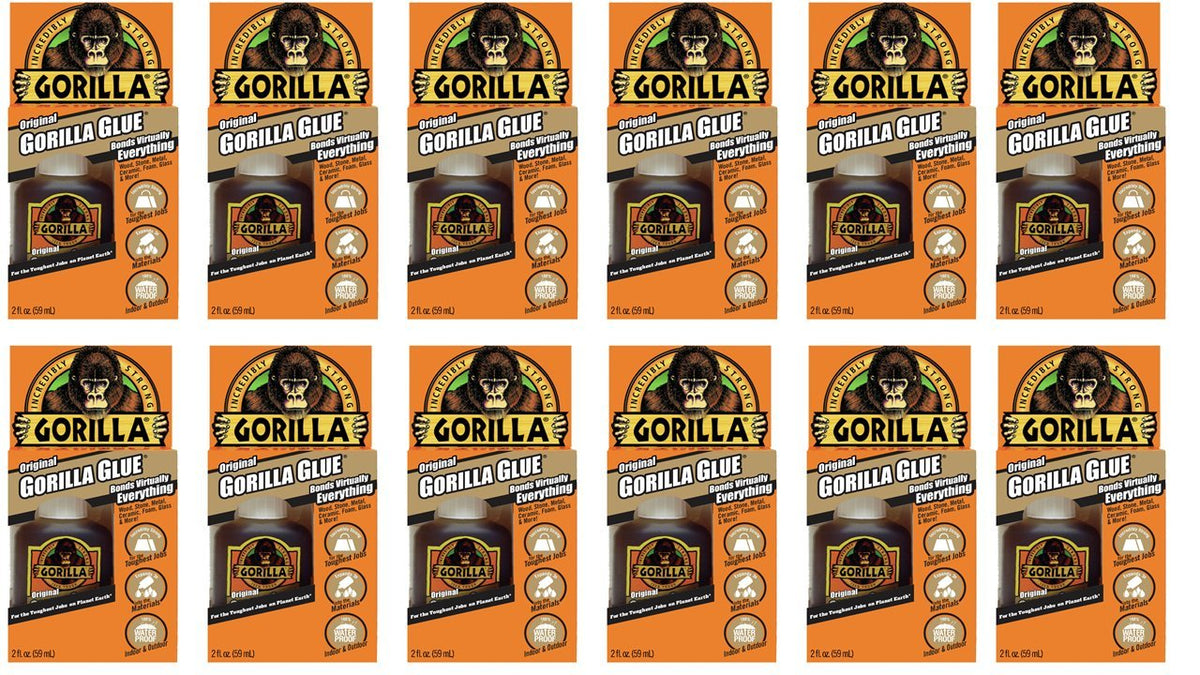 Gorilla Original Polyurethane Glue 2oz Pack of 12