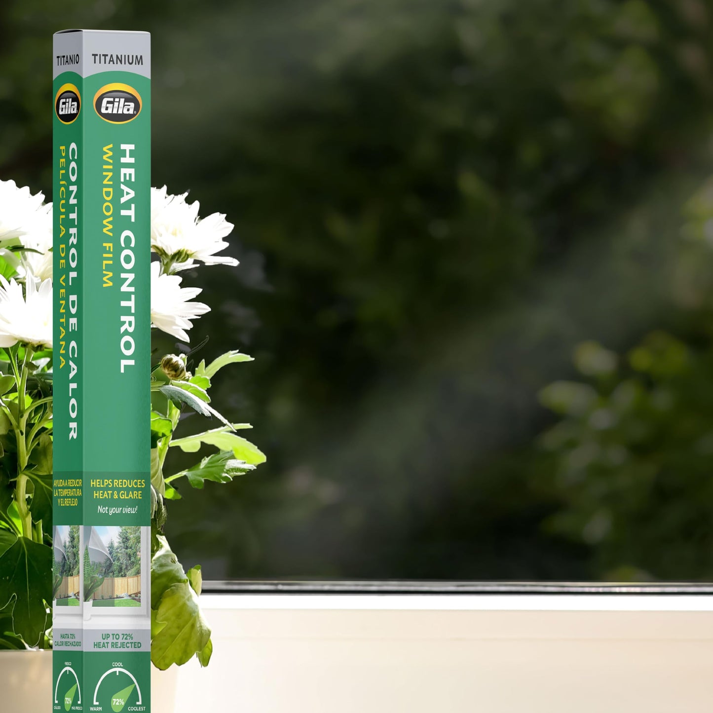 Gila Heat Control Titanium Window Film 3ft x 15ft