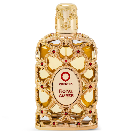 Orientica Luxury Collection Royal Amber Eau De Parfum – Fruity, Gourmand, Amber, Woody, Vanilla, Bergamot, Melon, Pineapple, Musk – Arabic Perfume for Men & Women – 5oz / 150ml