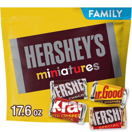 HERSHEY'S Miniatures Assorted Chocolate Bars 2.24 lbs