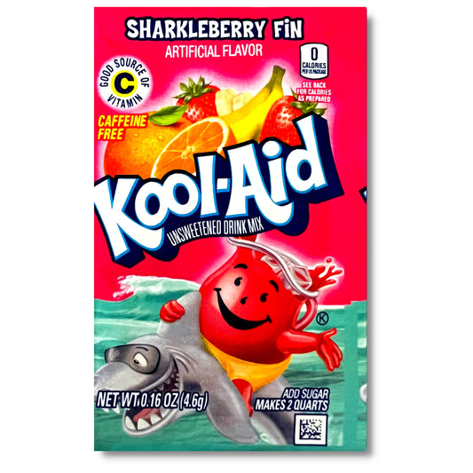 Kool-Aid Unsweetened Sharkleberry Fin Drink Mix 0.16oz