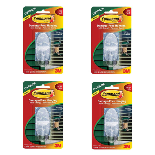 3m Cmd Outdoor Clr Hook Large