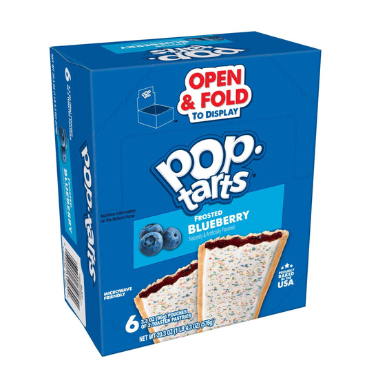 Kellogg Pop-Tarts Frosted Blueberry 3.67oz 144ct
