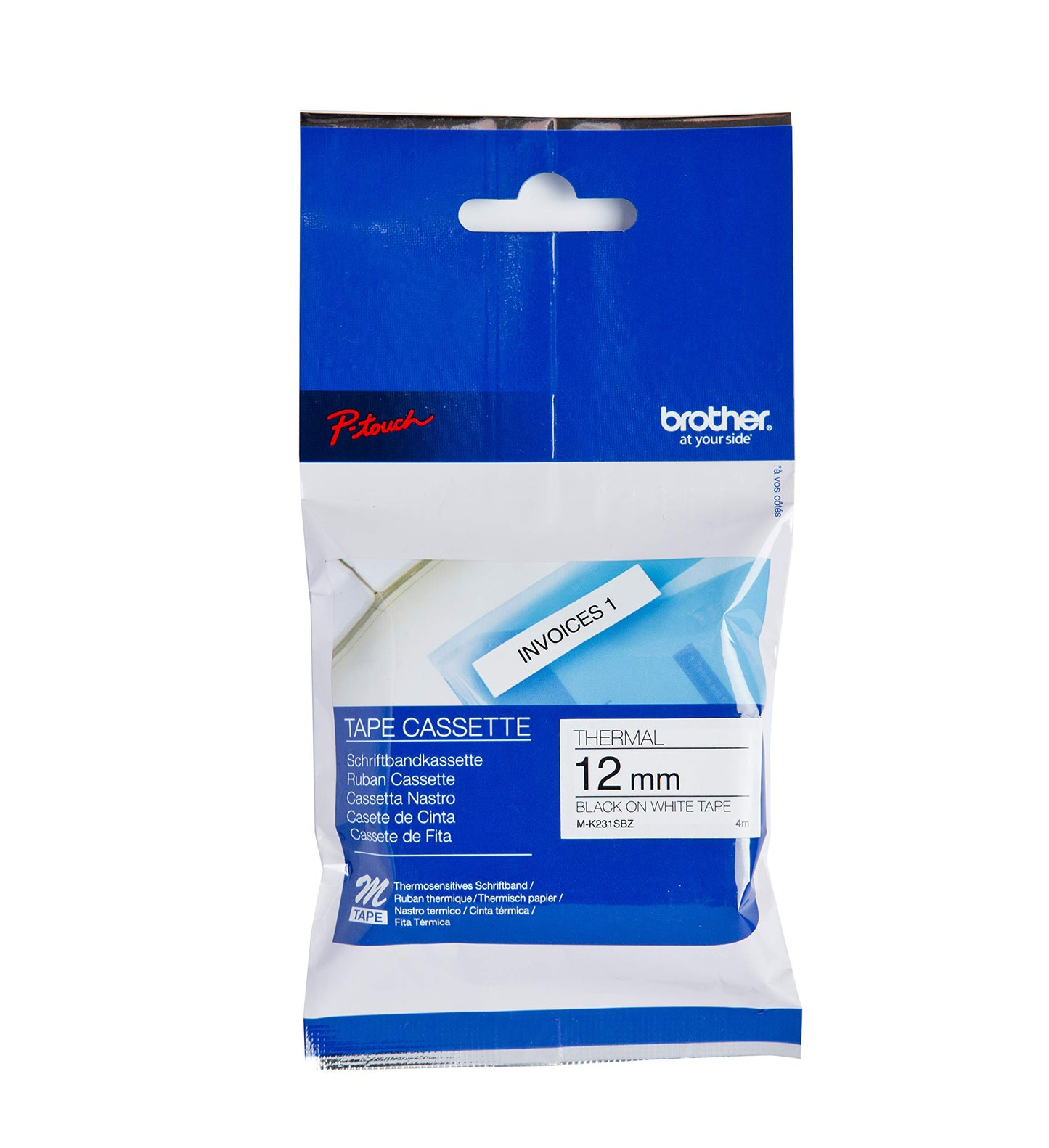 BROTHER MK-231SBZ PLASTIC LABE