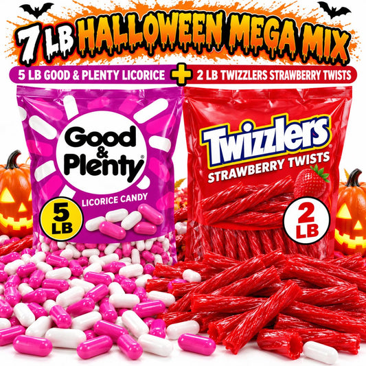 Good & Plenty Pink & White Licorice Candy 5 LB Box