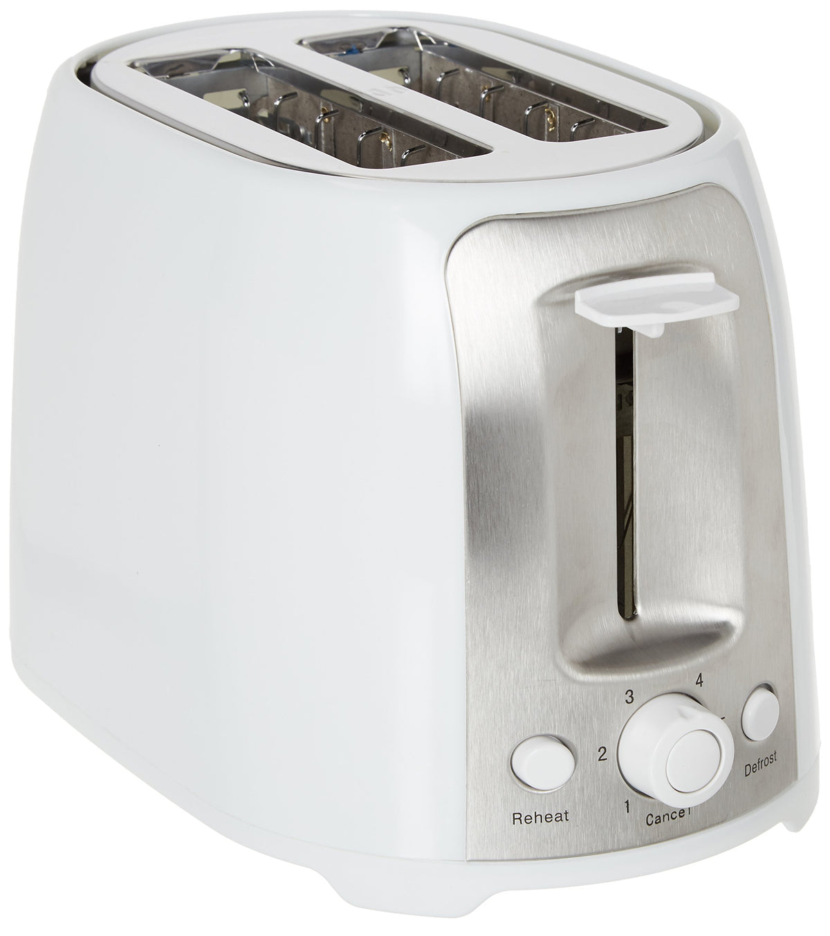 Brentwood TS-292W 2-Slice Wide Slot Toaster White