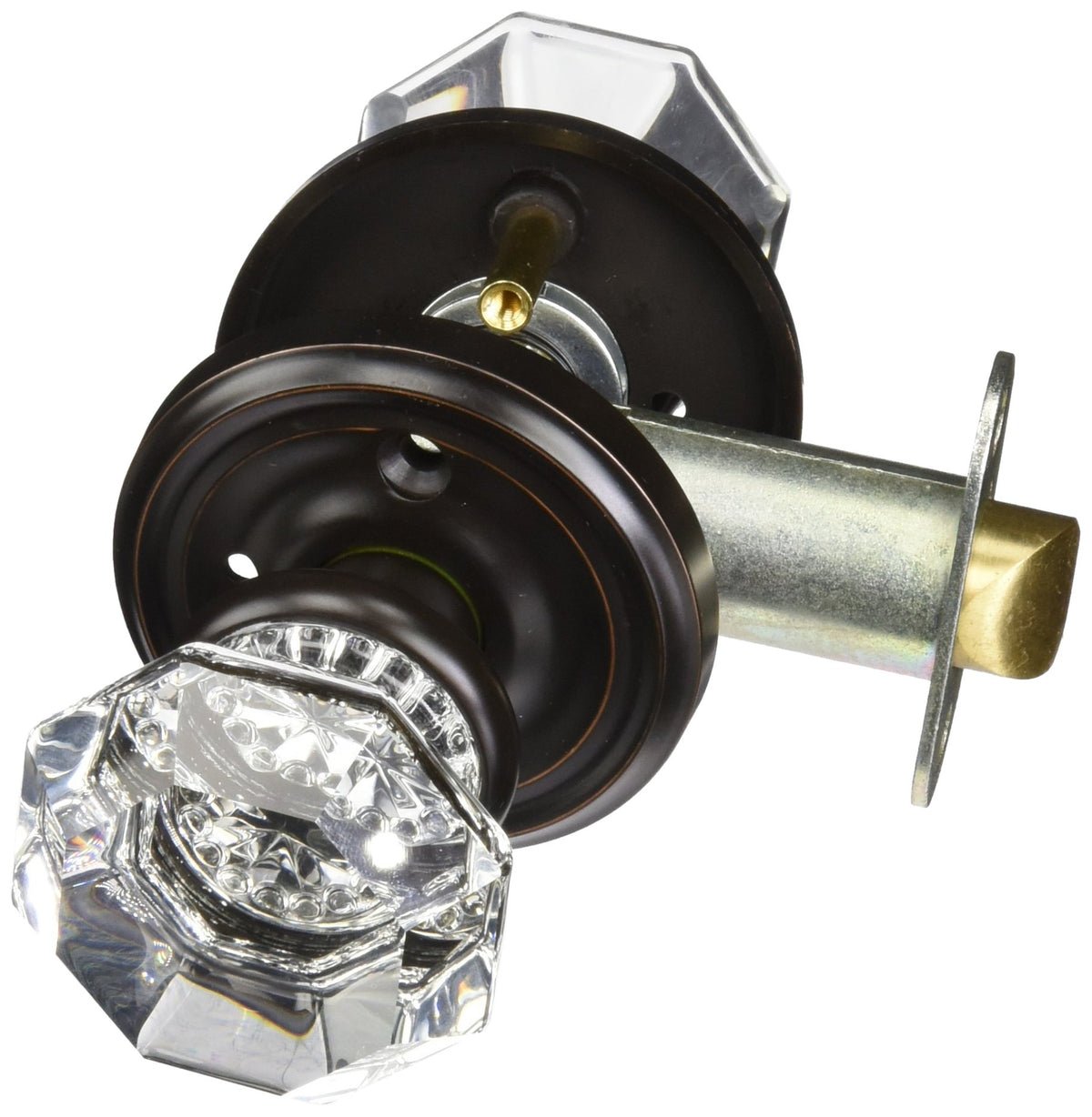 Emtek Old Town Crystal Privacy Door Knob 8200-OT-US10B