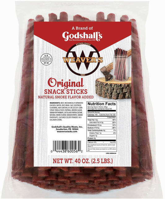 Weavers Original Mild Snack Sticks 40oz