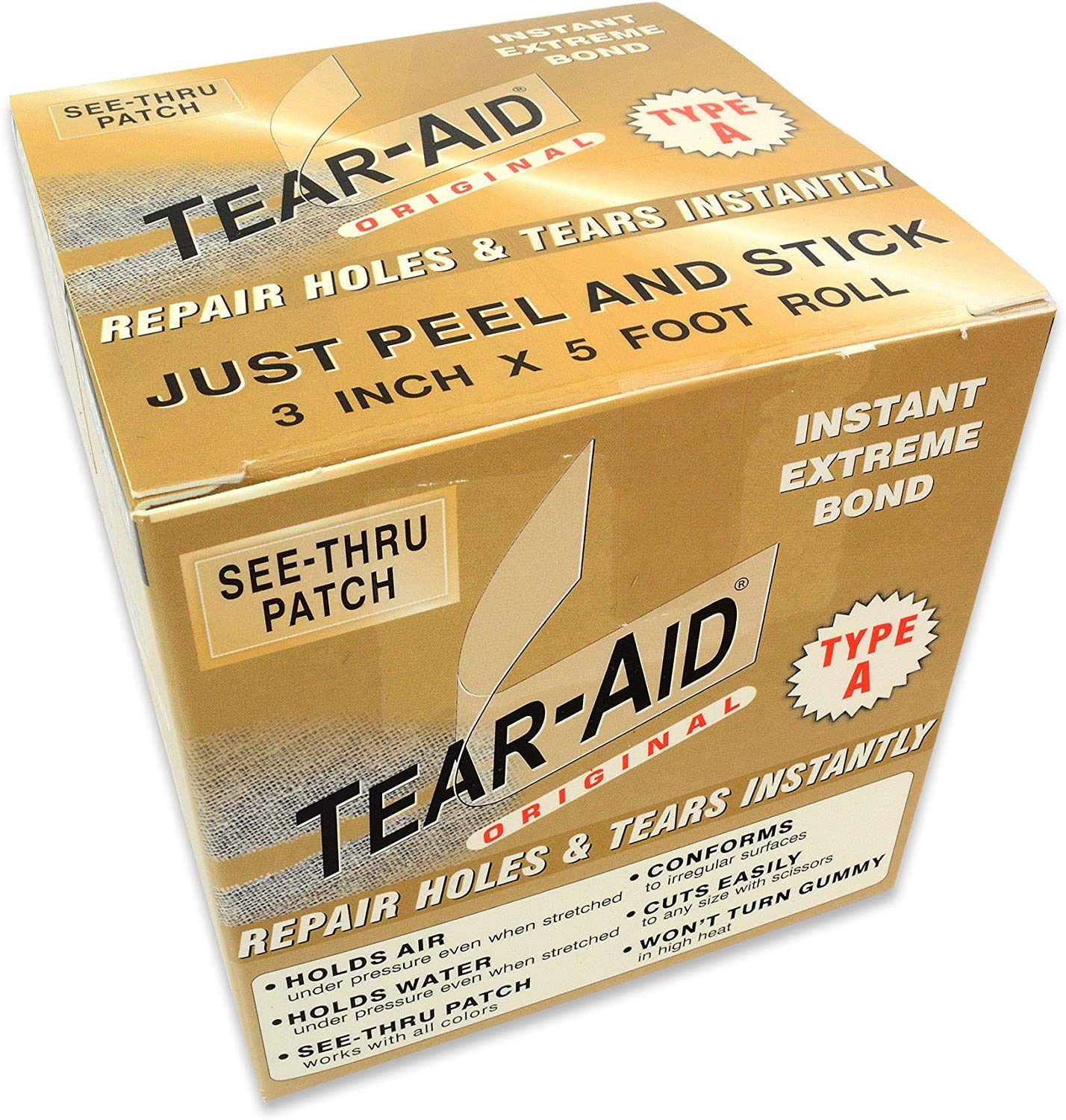 TEAREPAIR Fabric Repair Patch 3in x 5ft