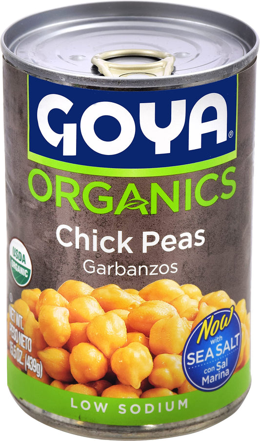 Goya Foods Organic Chick Peas, 15.5 Ounce