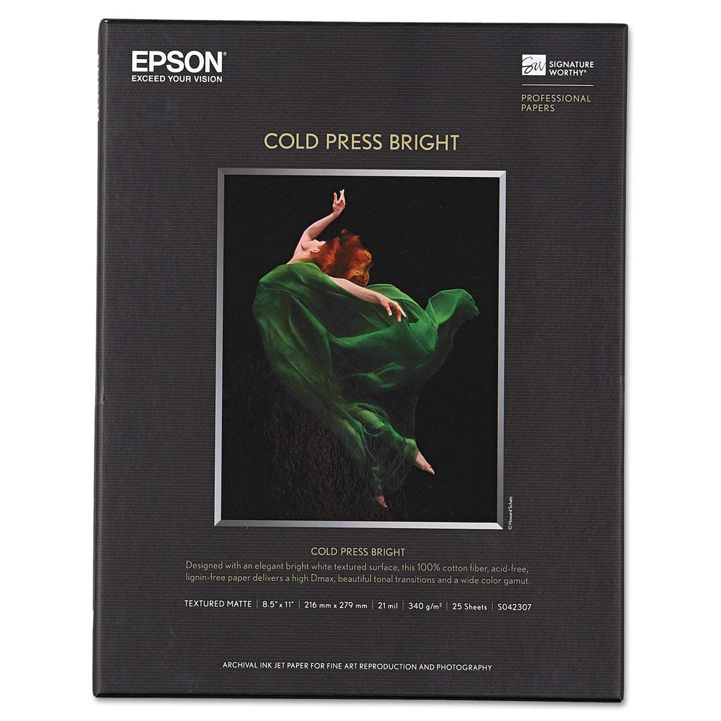 Epson Cold Press Bright Matte Paper 8.5x11" 25 Sheets
