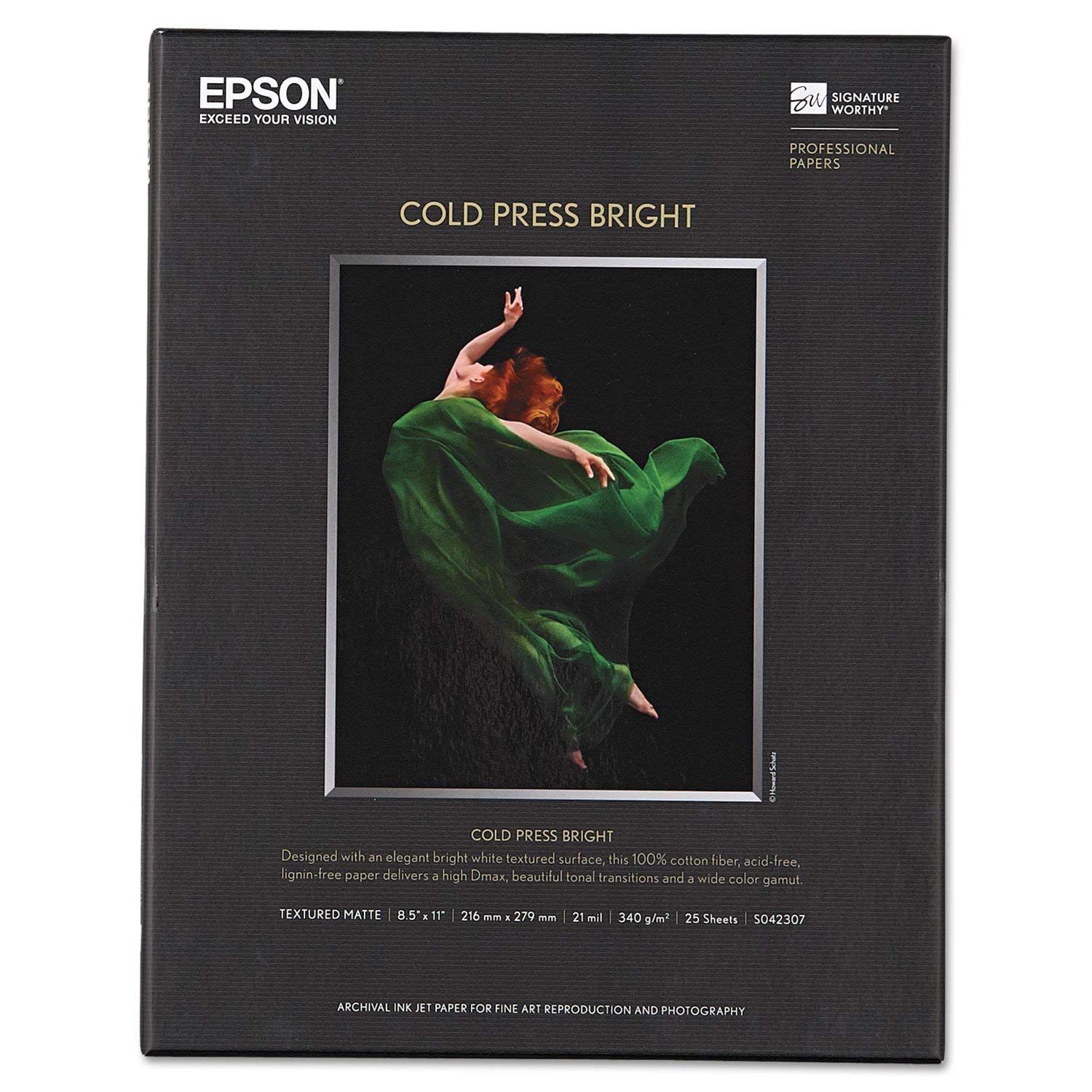 Epson Cold Press Bright Matte Paper 8.5x11" 25 Sheets