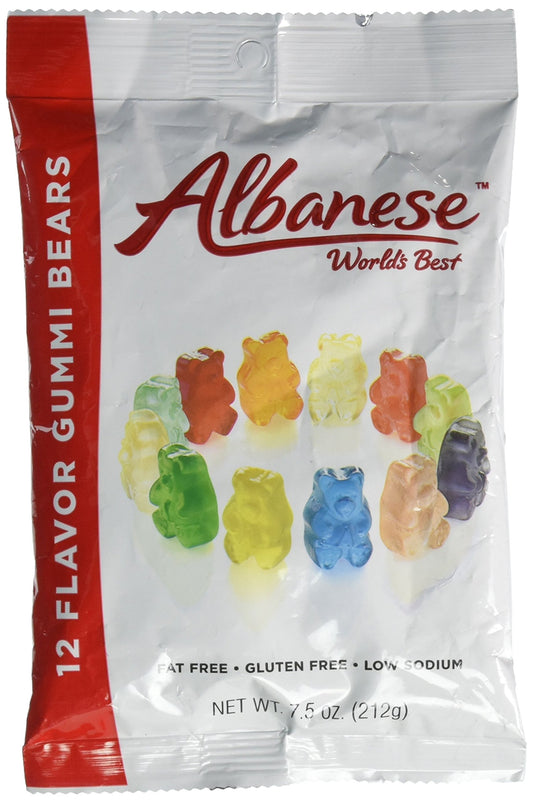 Albanese 12 Flavors Gummy Bears 7-1/2 oz.