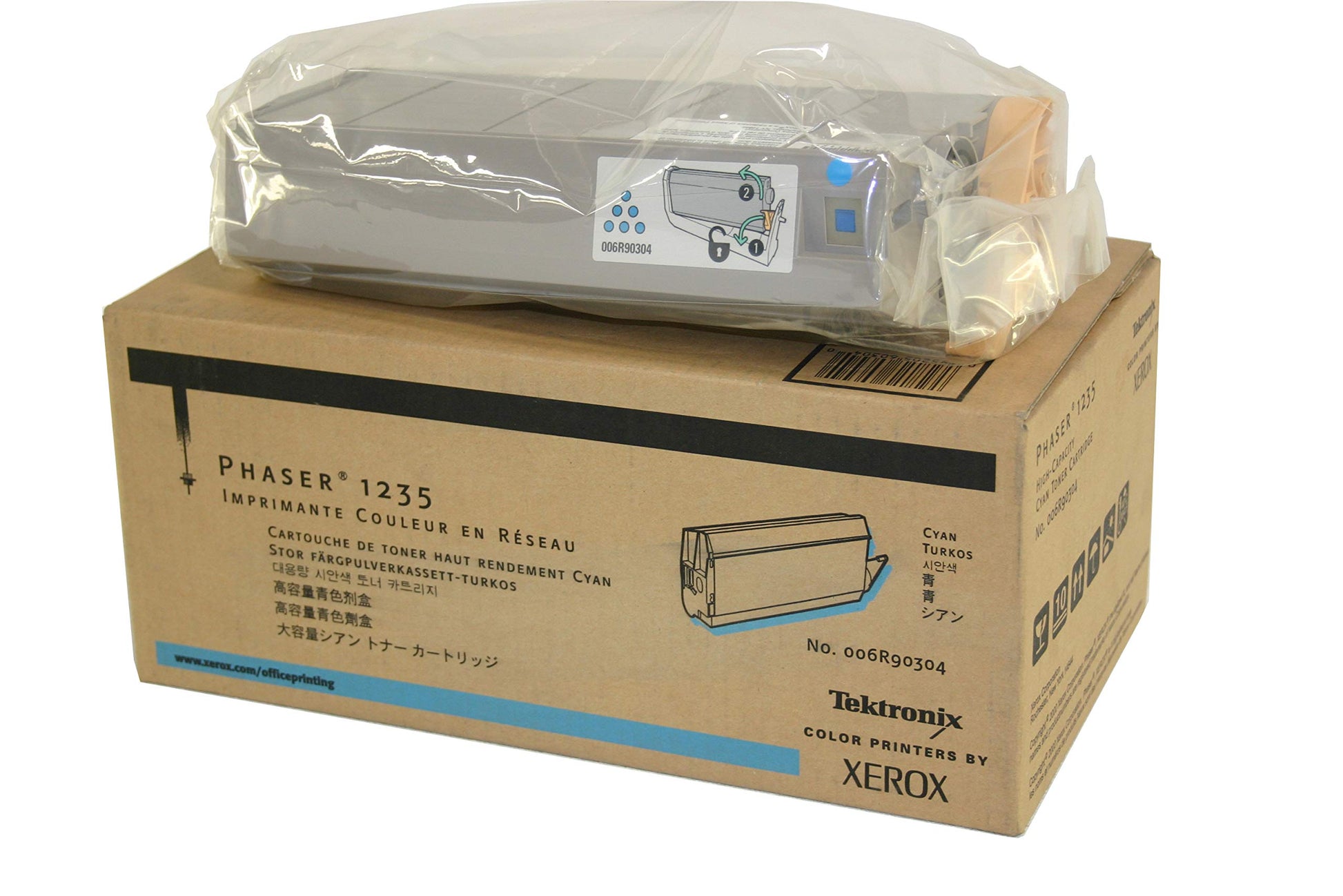 Xerox Phaser 1235 Hi-Capacity Cyan Toner Cartridge 10,000 Pages