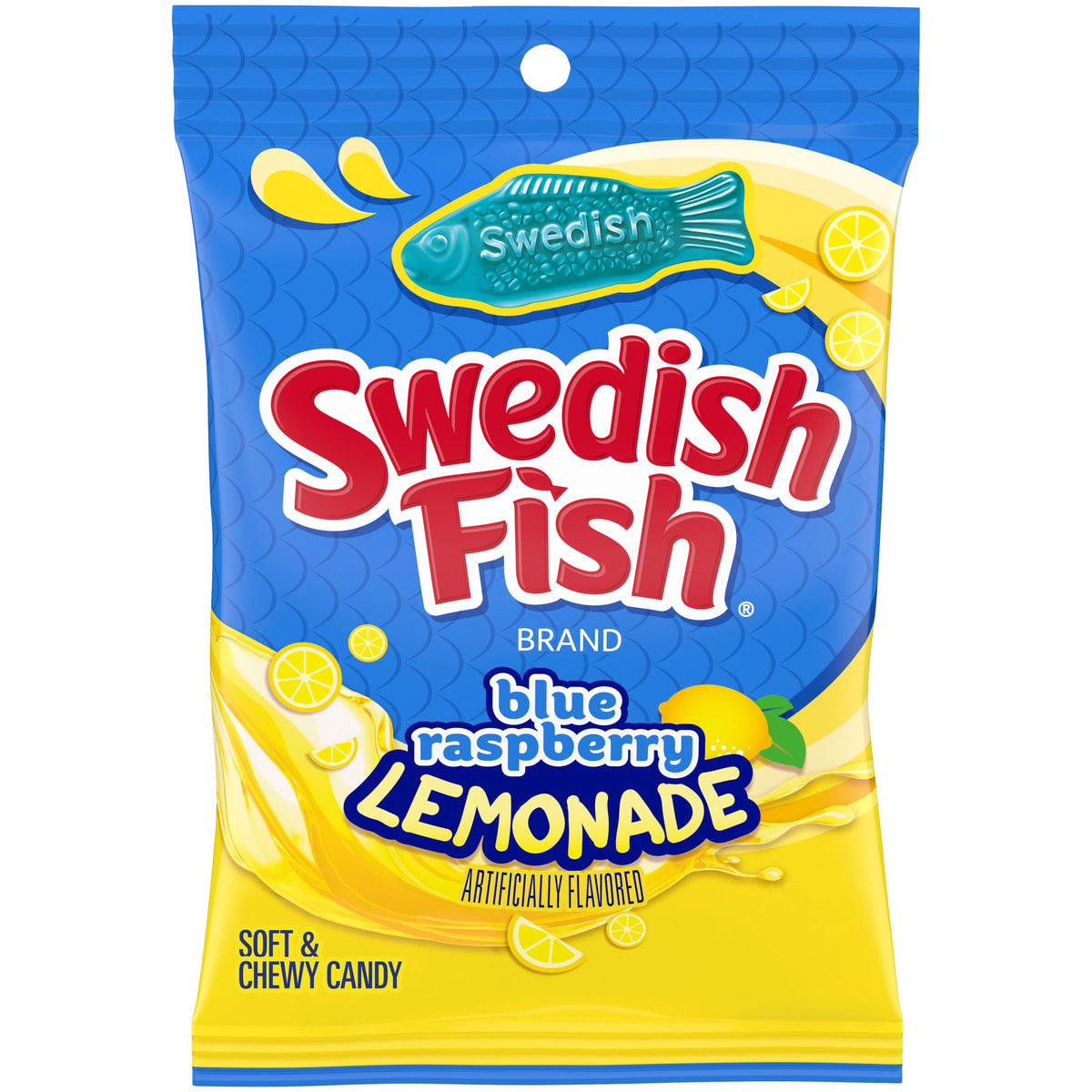Swedish Fish Blue Raspberry Lemonade Candy 8.04 oz