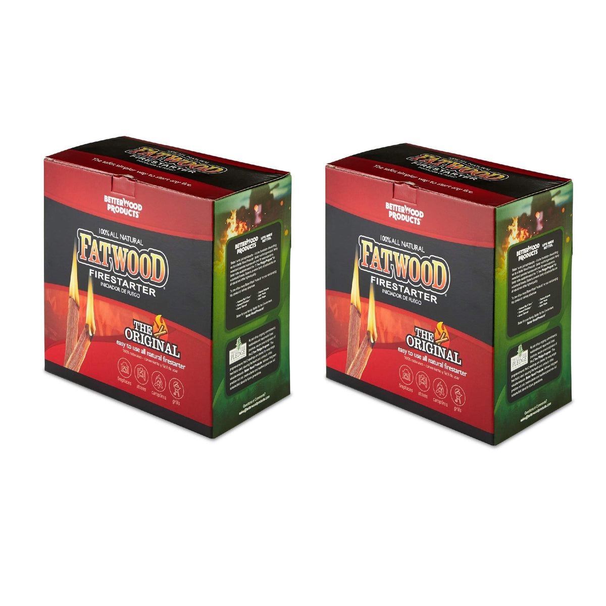 Betterwood Fatwood Firestarter 5lb (2 Pack)