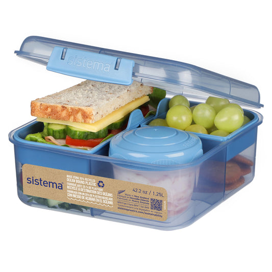 Sistema PDQ 1.25L Bento Box with Snack Pot