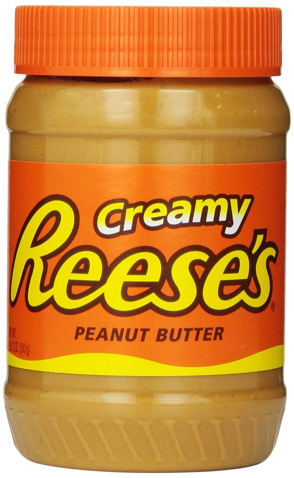 REESE'S Creamy Peanut Butter, Kosher Peanut Spread, 18 Ounce (Pack of 6)