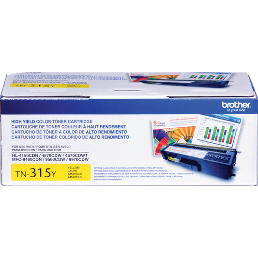 Brother HL 4150CDN High Yield Yellow Toner (3500 Yield) - Genuine OEM Toner