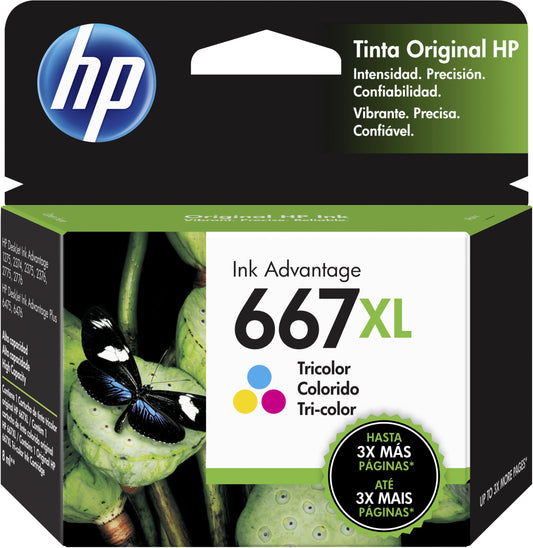HP 667XL Tricolor Ink Cartridge High Yield