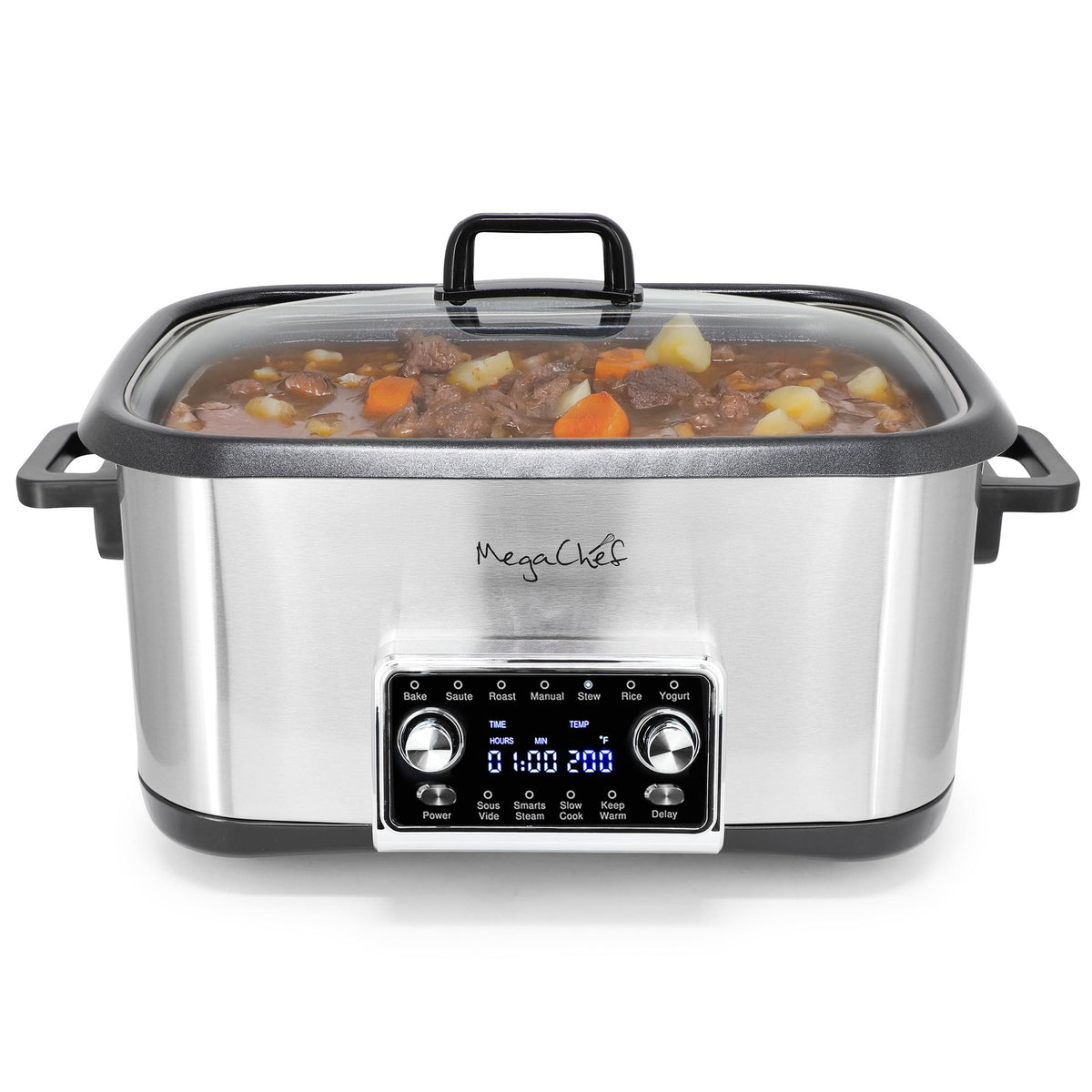 MegaChef Deluxe 8 Quart 12-in-1 Multi Cooker