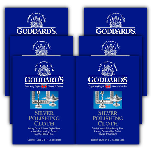 Goddard's Silver Polishing Cloth 6-Pack