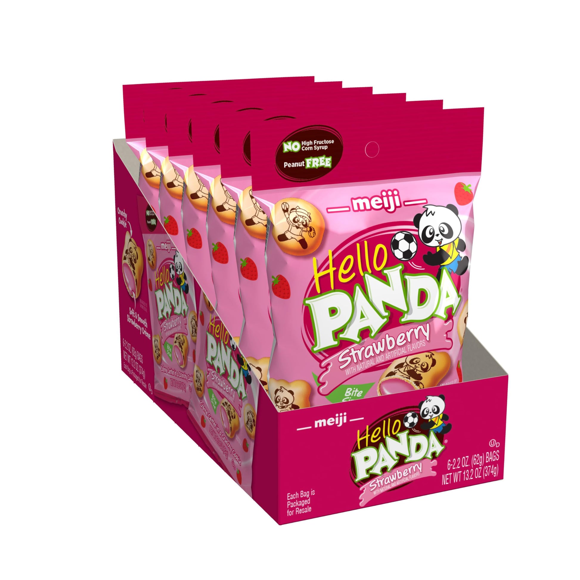Meiji Hello Panda Strawberry Multipack 2.2oz 6ct