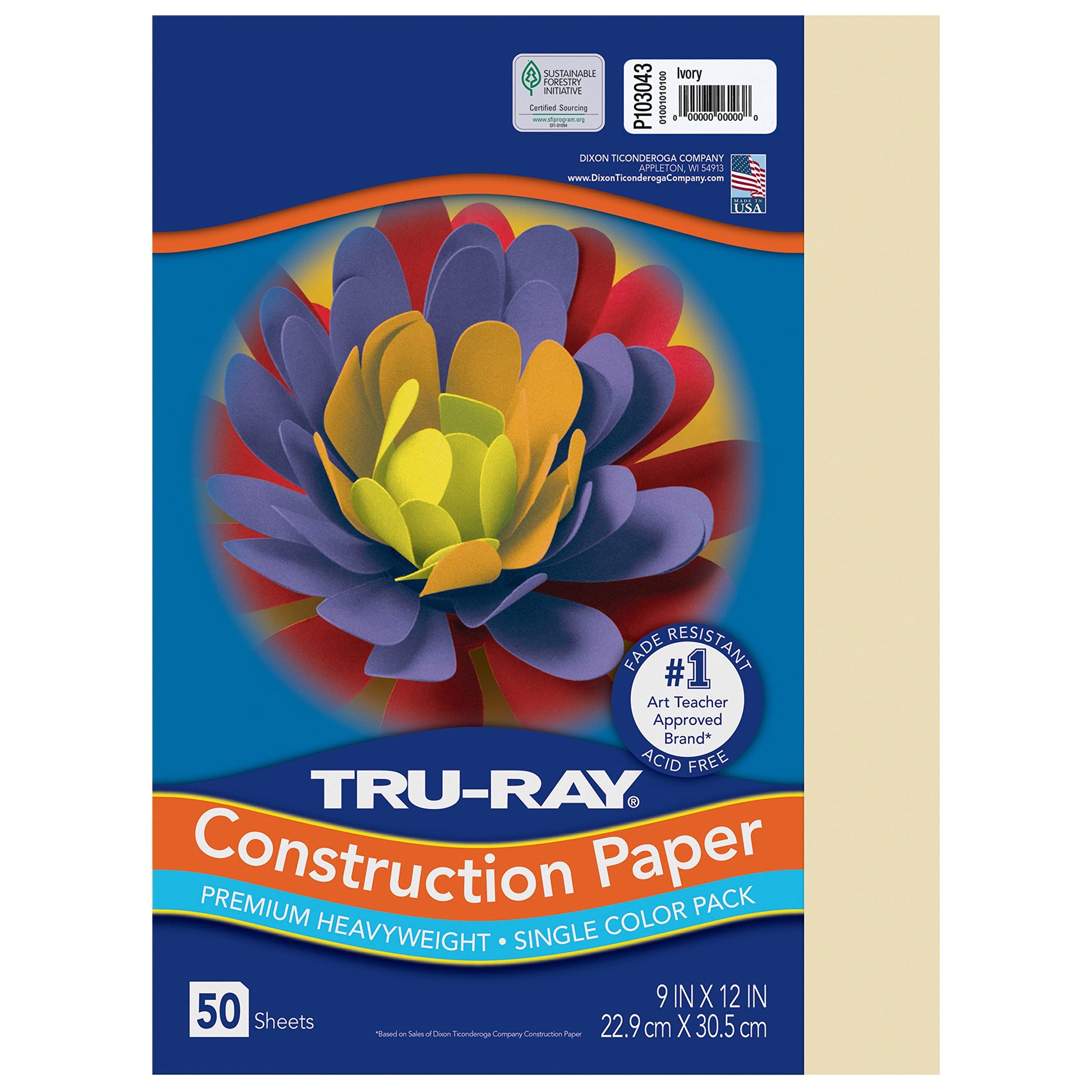 Pacon Tru-Ray Construction Paper 9" x 12" 50 Sheets