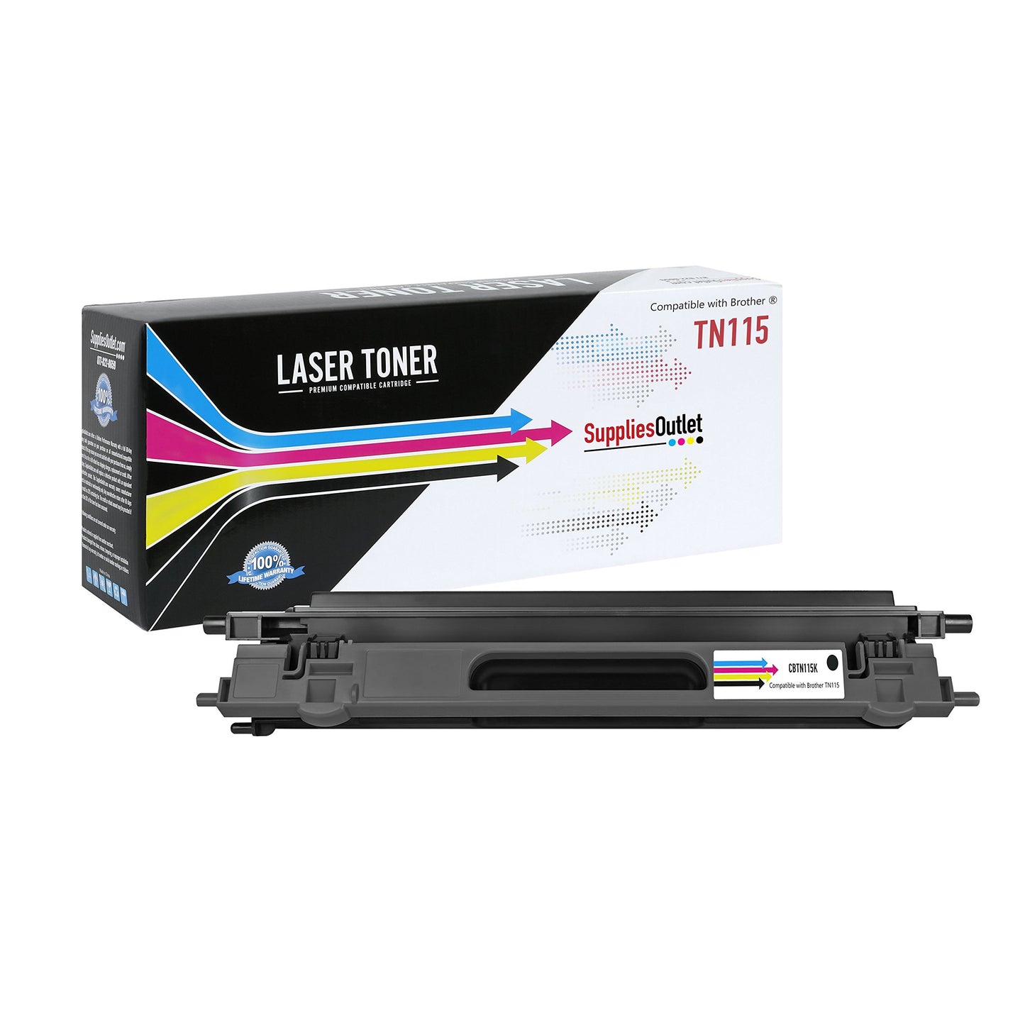 SuppliesOutlet Brother TN115BK Black Toner Cartridge