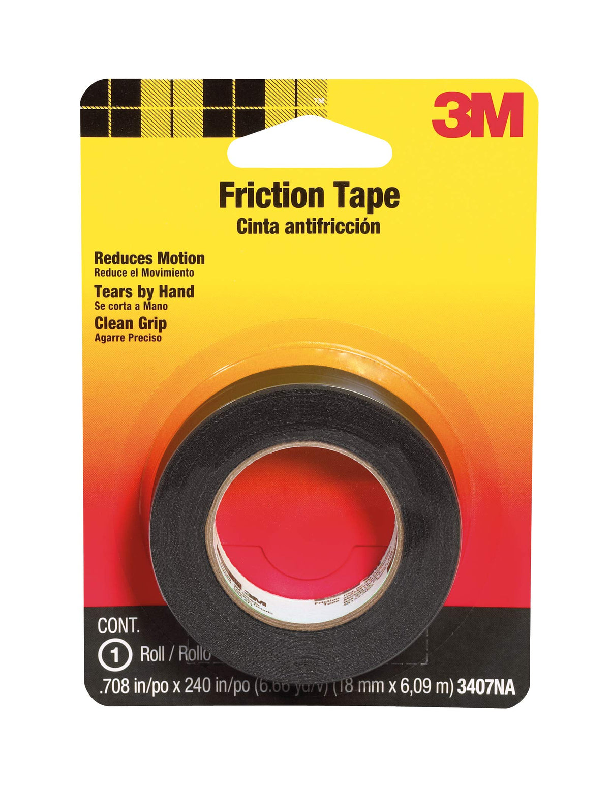 3M Friction Tape 3407NA 0.708 x 240 in