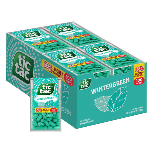 Tic Tac T100 Wintergreen 1.7oz 24/12ct