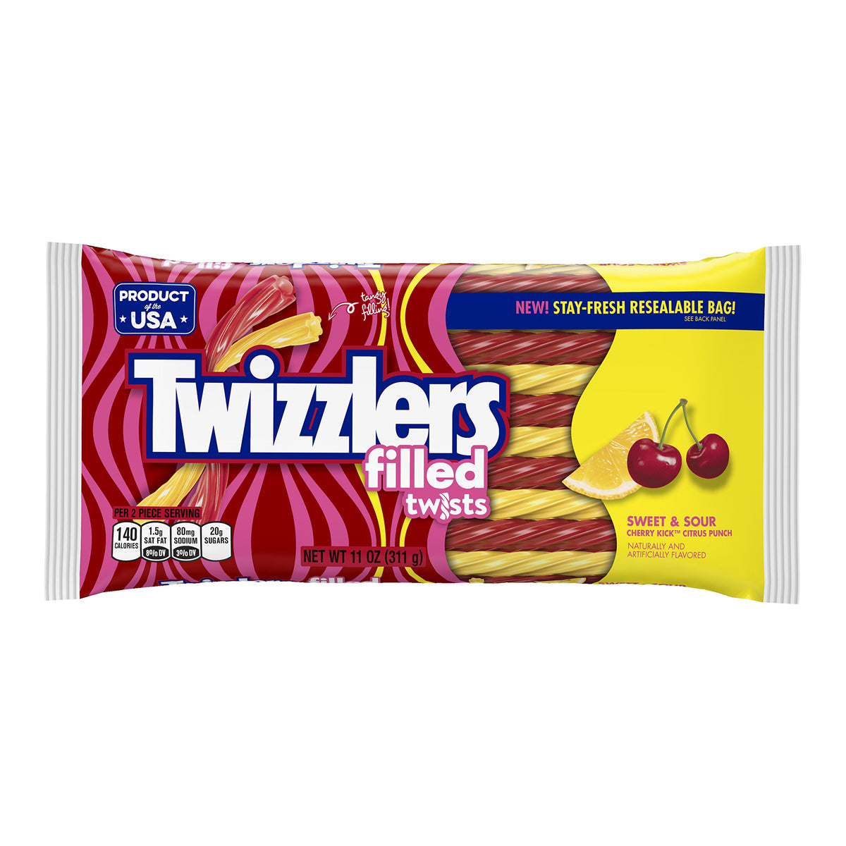 TWIZZLERS Sweet & Sour Filled Twists 11 oz