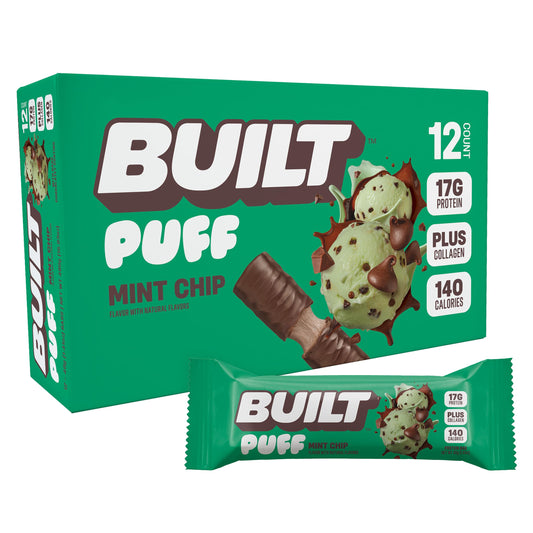 Built Puff Protein Bars Mint Chip 12ct