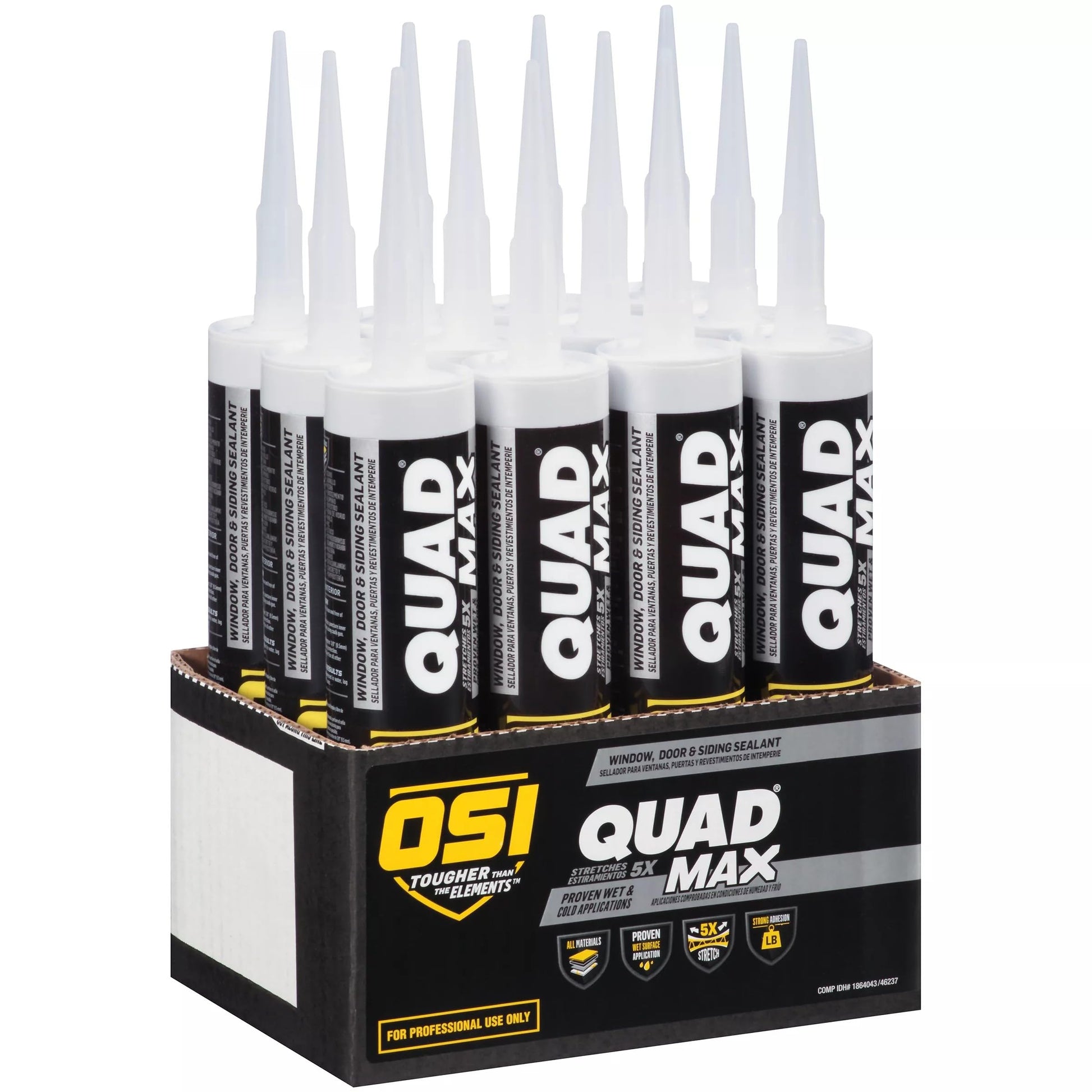 LePage OSI Quad Max Sealant, 9.5 fl oz, 12 Pack
