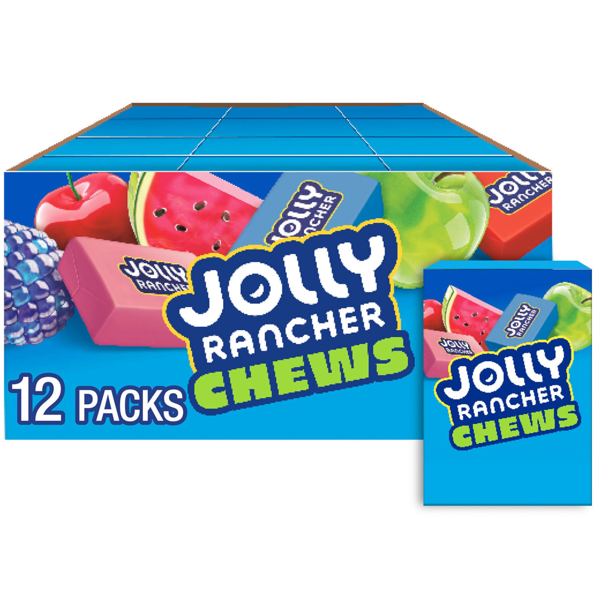 JOLLY RANCHER Fruit Chews Original Assortment Box 2.06 oz 8/12 ct
