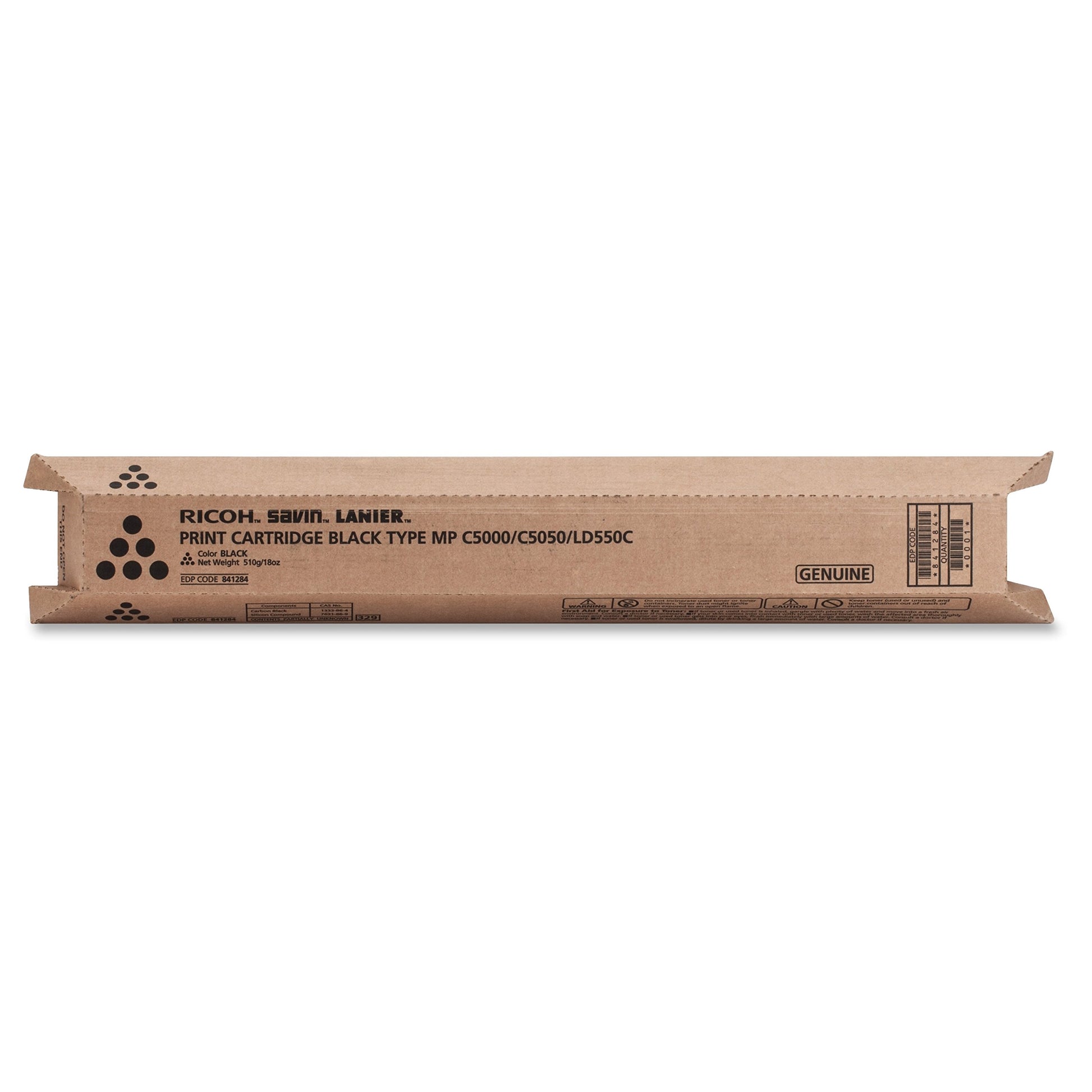 RICOH OEM TONER FOR AFICIO MPC5501 - 1 STANDARD YIELD BLACK TONER (841582) -