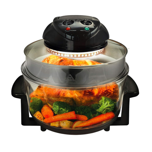 MegaChef Multipurpose Halogen Oven Air Fryer Black