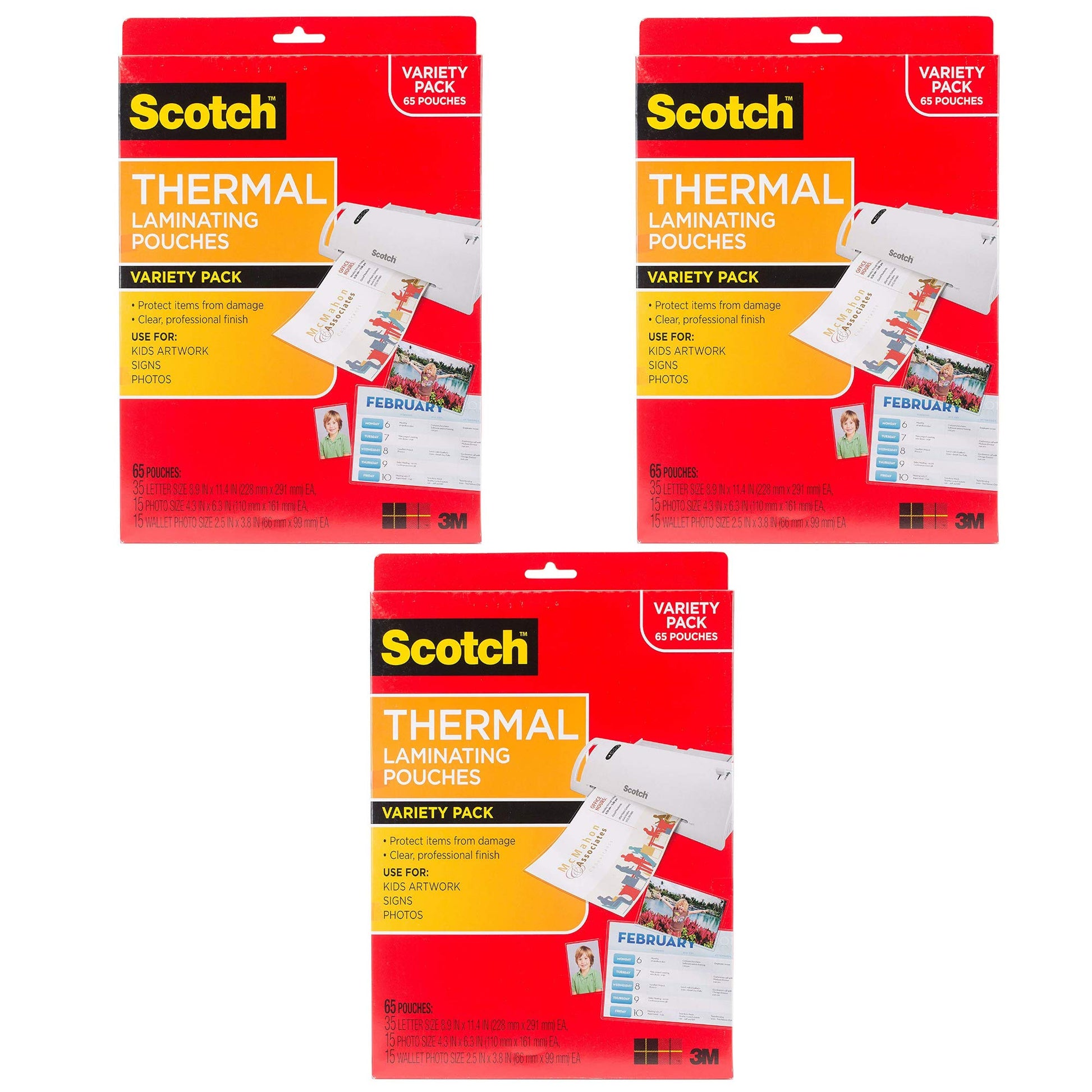3M TP-8000-VP Laminator 3 Pack