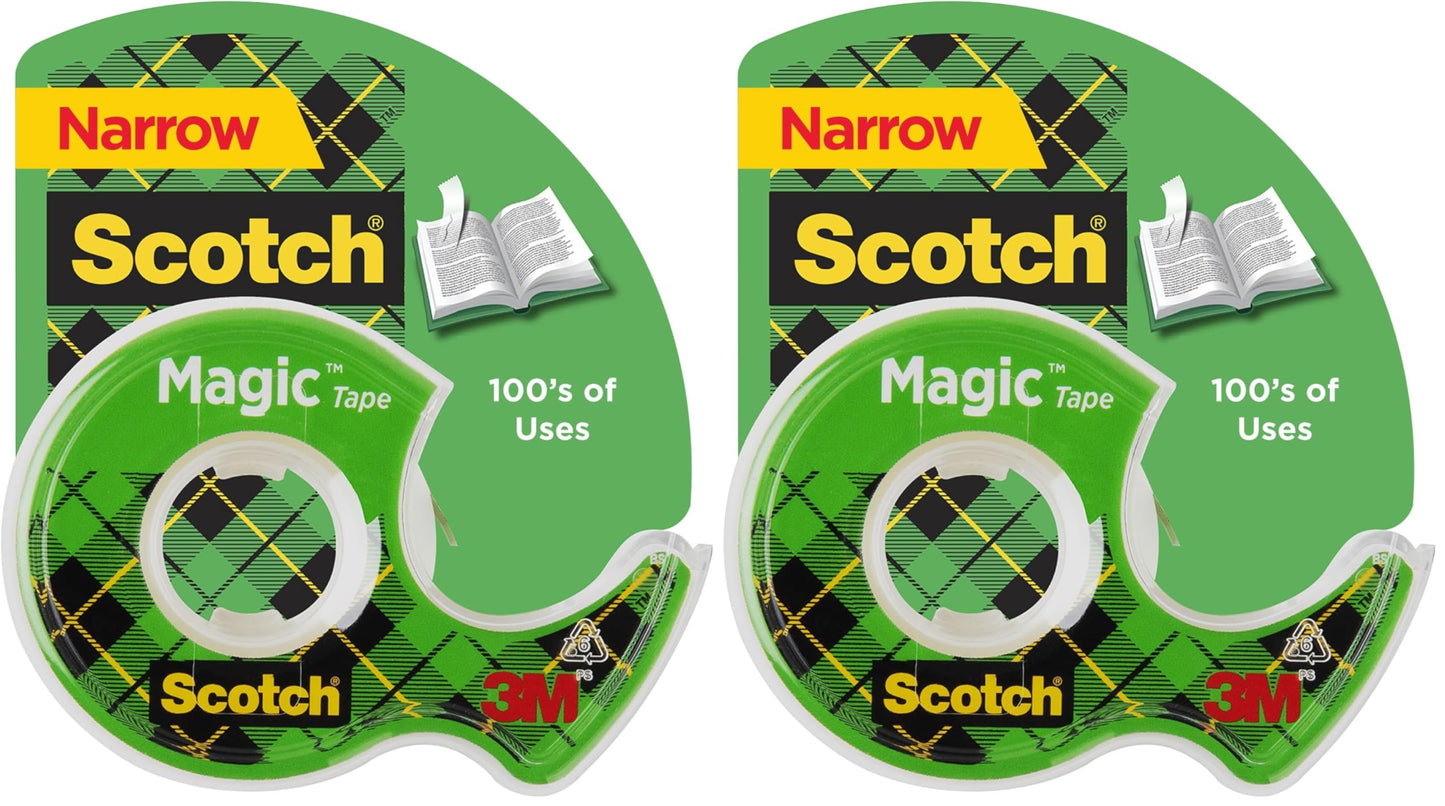 3M Scotch Magic Tape 1/2 x 800 in (Pack of 2)