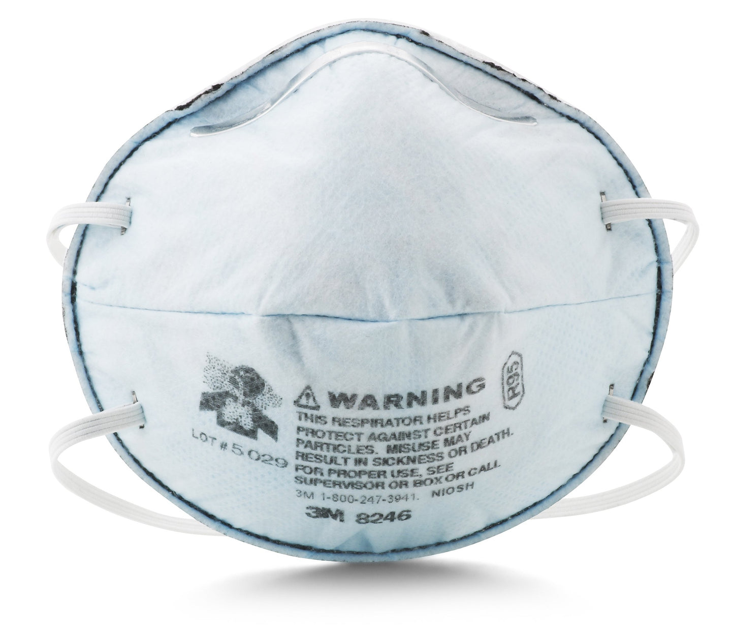 R95 Particulate Respirator with Nuisance Level Acid Gas Relief, 20 Per Box (MMM8246) Category: Disposable Respirators and Face Masks