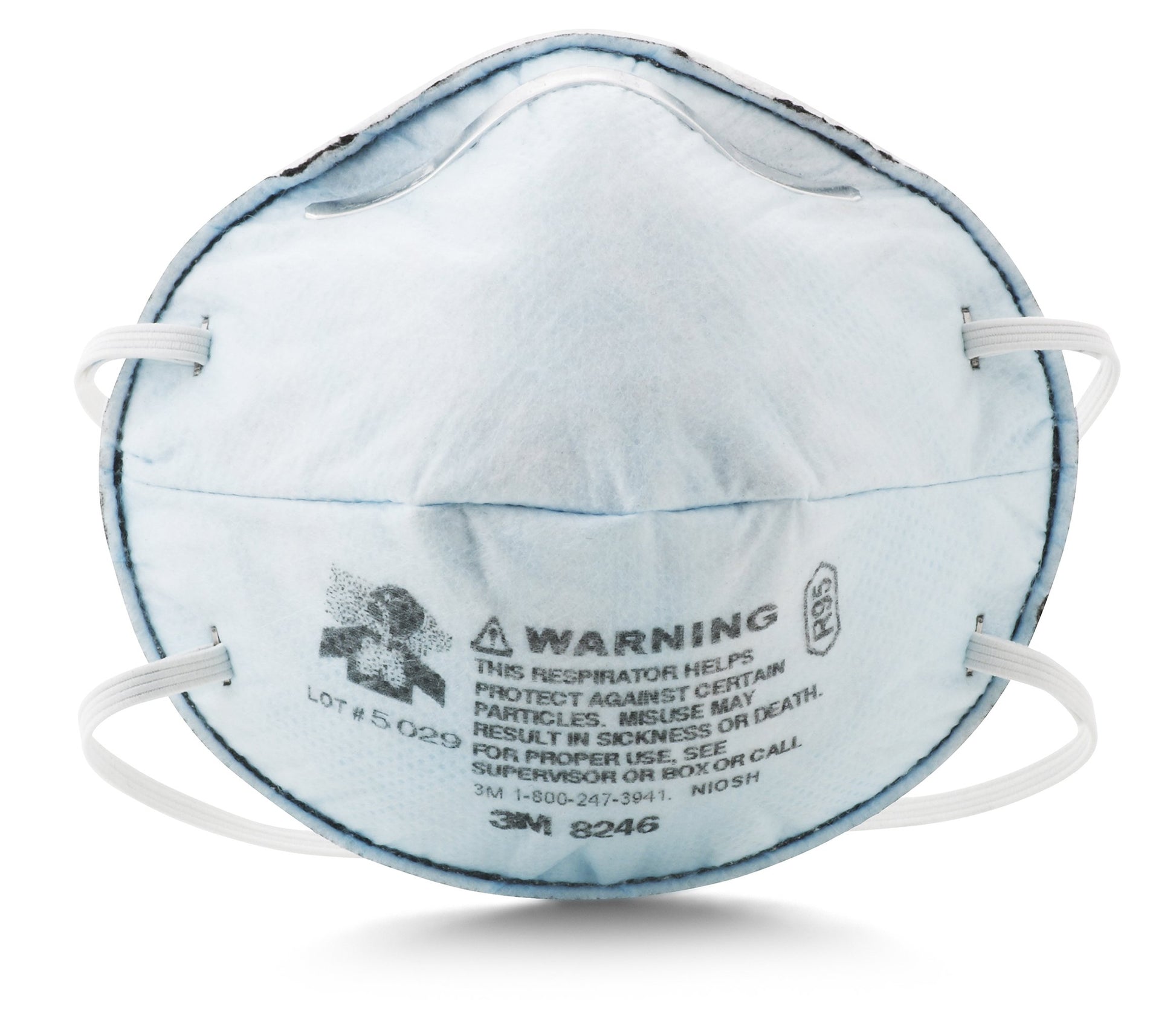 R95 Particulate Respirator with Nuisance Level Acid Gas Relief, 20 Per Box (MMM8246) Category: Disposable Respirators and Face Masks