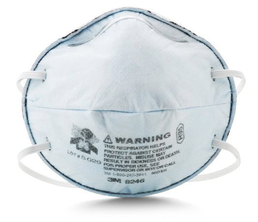 R95 Particulate Respirator with Nuisance Level Acid Gas Relief, 20 Per Box (MMM8246) Category: Disposable Respirators and Face Masks