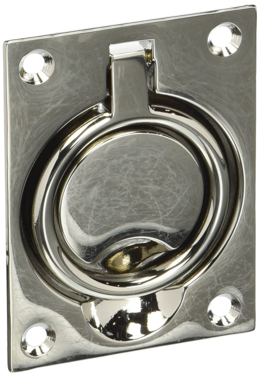 Baldwin Flush Ring Pull 0395055 Bright Nickel