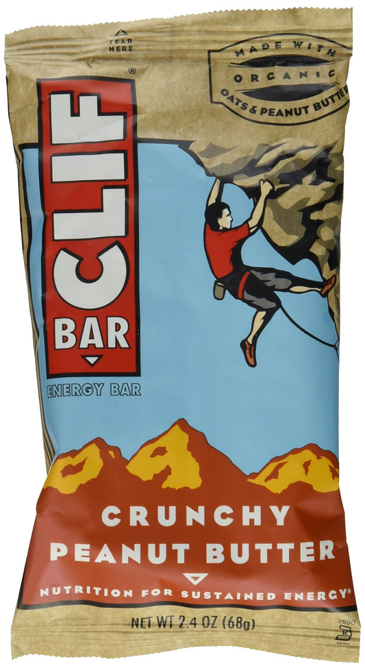 CLIF BAR Crunchy Peanut Butter Energy Bars 2.4oz 12-Pack