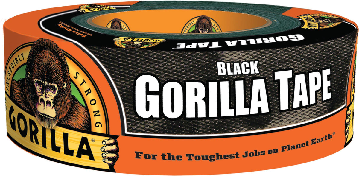 Gorilla Tough & Wide Duct Tape, 2.88" x 30 yd, Black, (Pack of 9)