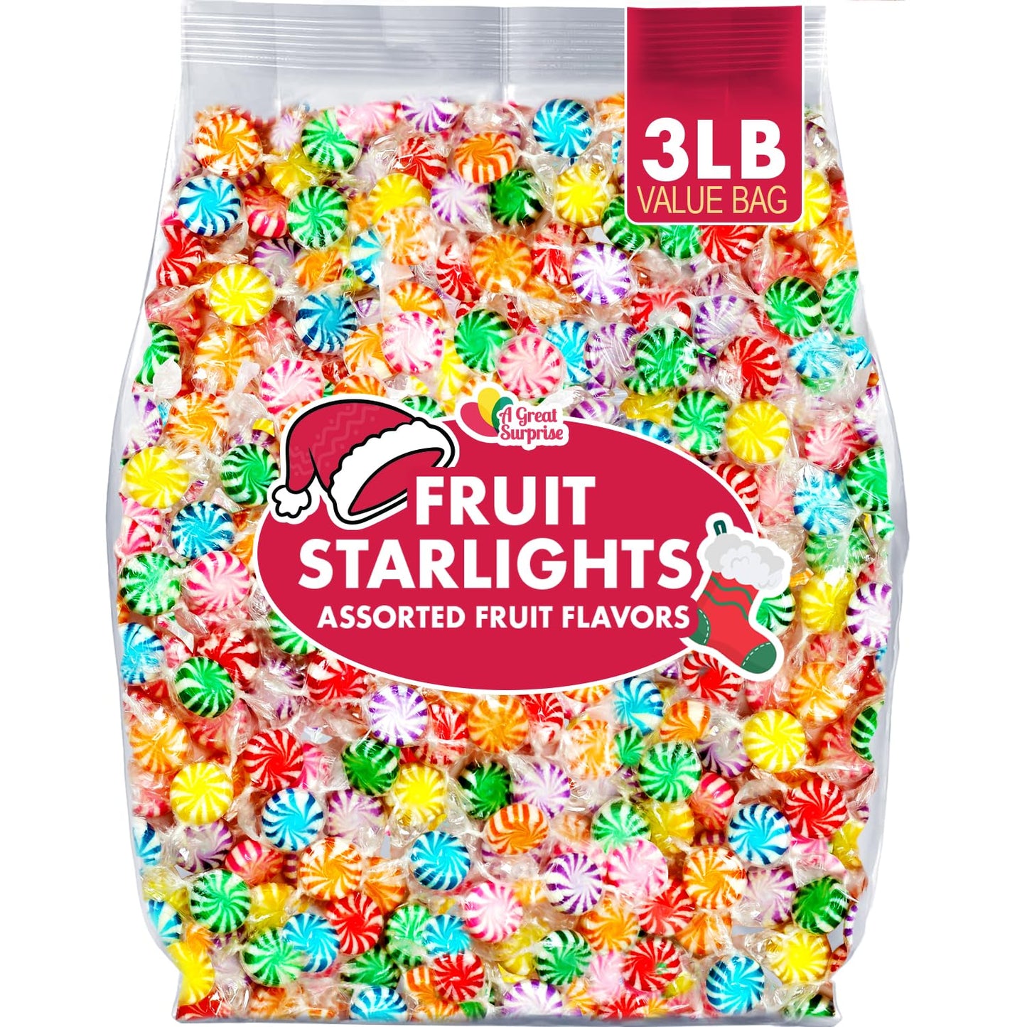 Sunrise Christmas Assorted Fruit Starlights 3 LB